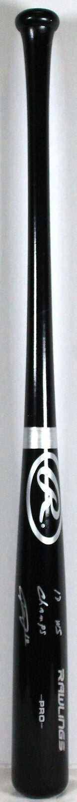 Yuli Gurriel Signed Rawlings Pro Baseball Bat - 2017 WS Champs