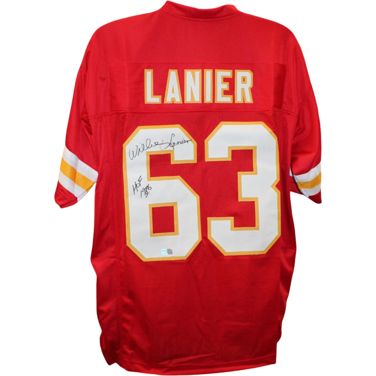 Willie Lanier Signed Kansas City Chiefs Red Jersey