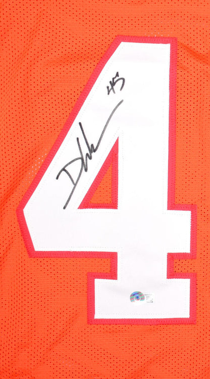 Devin White Signed Orange Custom Football Jersey