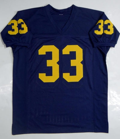Taco Charlton Signed Navy Blue Custom Football Jersey