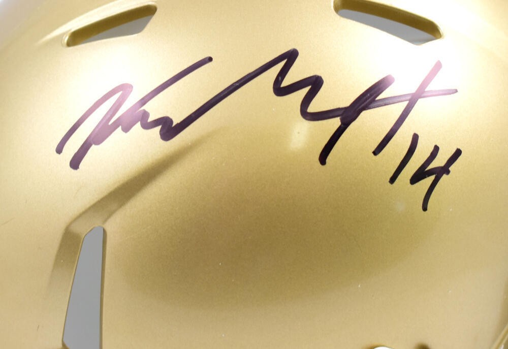 Kyle Hamilton Signed Notre Dame Fighting Irish Mini Helmet
