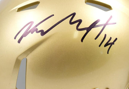Kyle Hamilton Signed Notre Dame Fighting Irish Mini Helmet
