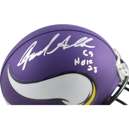 Jared Allen Minnesota Vikings Autographed VSR4 Mini Helmet HOF Inscribed