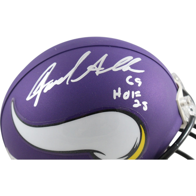 Jared Allen Minnesota Vikings Autographed VSR4 Mini Helmet HOF Inscribed