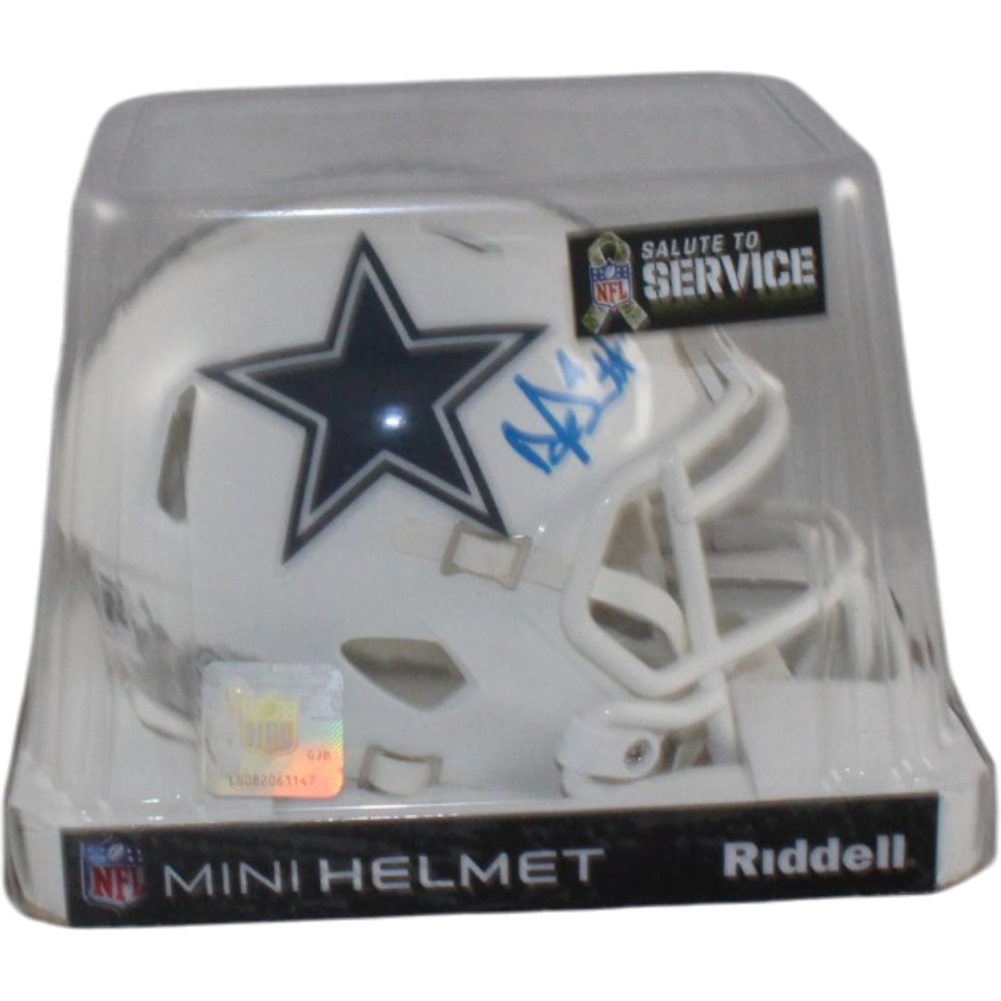 Dak Prescott Signed Dallas Cowboys 2024 Salute to Service Mini Helmet