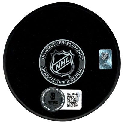 Vincent Trocheck New York Rangers Signed Logo Hockey Puck (BAS)