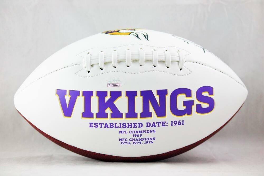 Daunte Culpepper Autographed Minnesota Vikings Black Logo Football