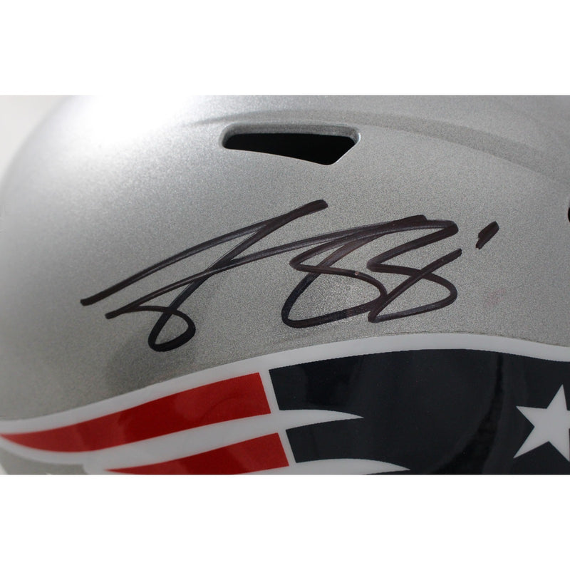 AJ Brown Signed New England Patriots Full Size Helmet