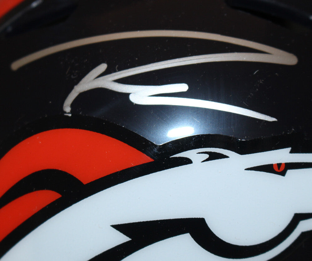 Russell Wilson Autographed Denver Broncos Speed Mini Helmet