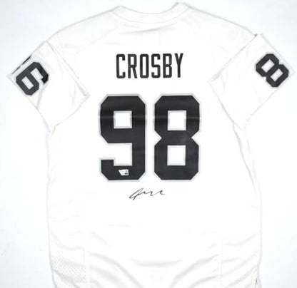 Maxx Crosby Autographed Las Vegas Raiders White Nike Jersey