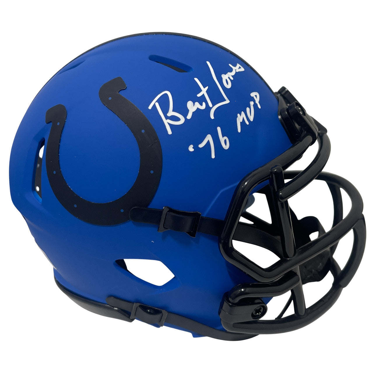 Bert Jones Signed Indianapolis Colts Rave Mini Helmet '76 MVP BAS COA