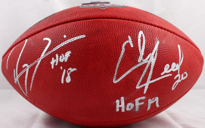 Ray Lewis & Ed Reed Signed NFL Duke Football (HOF Inscriptions)