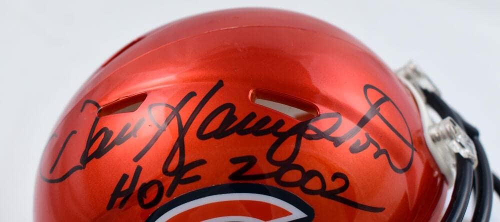 Dan Hampton Signed Chicago Bears Flash Speed Mini Helmet (HOF)