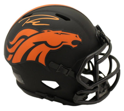 Russell Wilson Signed Denver Broncos Eclipse Speed Mini Helmet