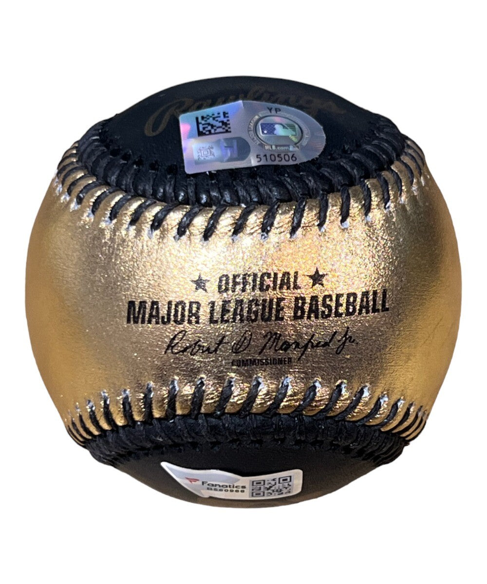 Nolan Arenado Autographed Black Gold Baseball St. Louis Cardinals