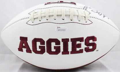 Michael Bennett Signed Texas A&M Aggies Logo Football