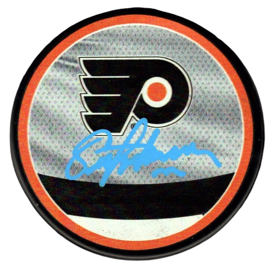 Eric Lindros Signed Philadelphia Flyers Reverse Retro Hockey Puck JSA