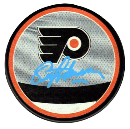 Eric Lindros Signed Philadelphia Flyers Reverse Retro Hockey Puck JSA
