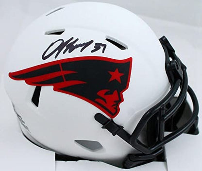 Damien Harris Signed New England Patriots Lunar Speed Mini Helmet