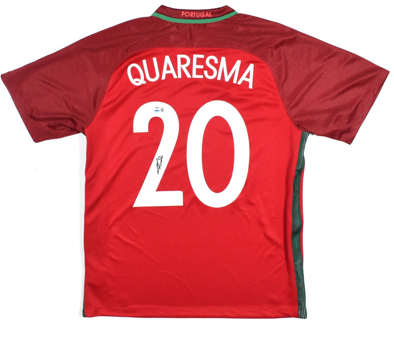Ricardo Quaresma Autographed Portugal Home Soccer Jersey