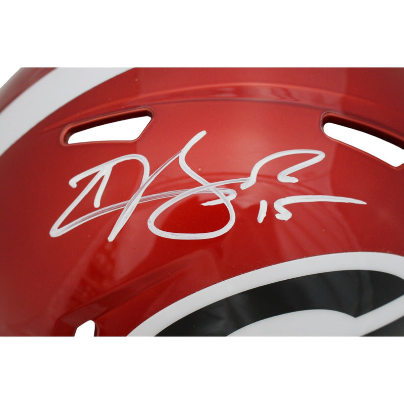 Carson Beck Signed Georgia Bulldogs Full Size Authentic Flash Speed Helmet