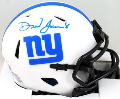Daniel Jones Signed New York Giants Lunar Speed Mini Helmet