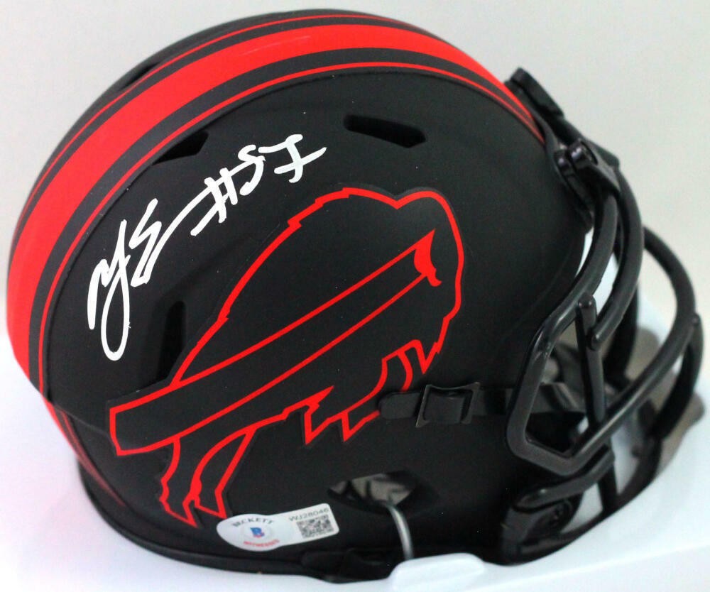 AJ Epenesa Signed Buffalo Bills Eclipse Mini Helmet