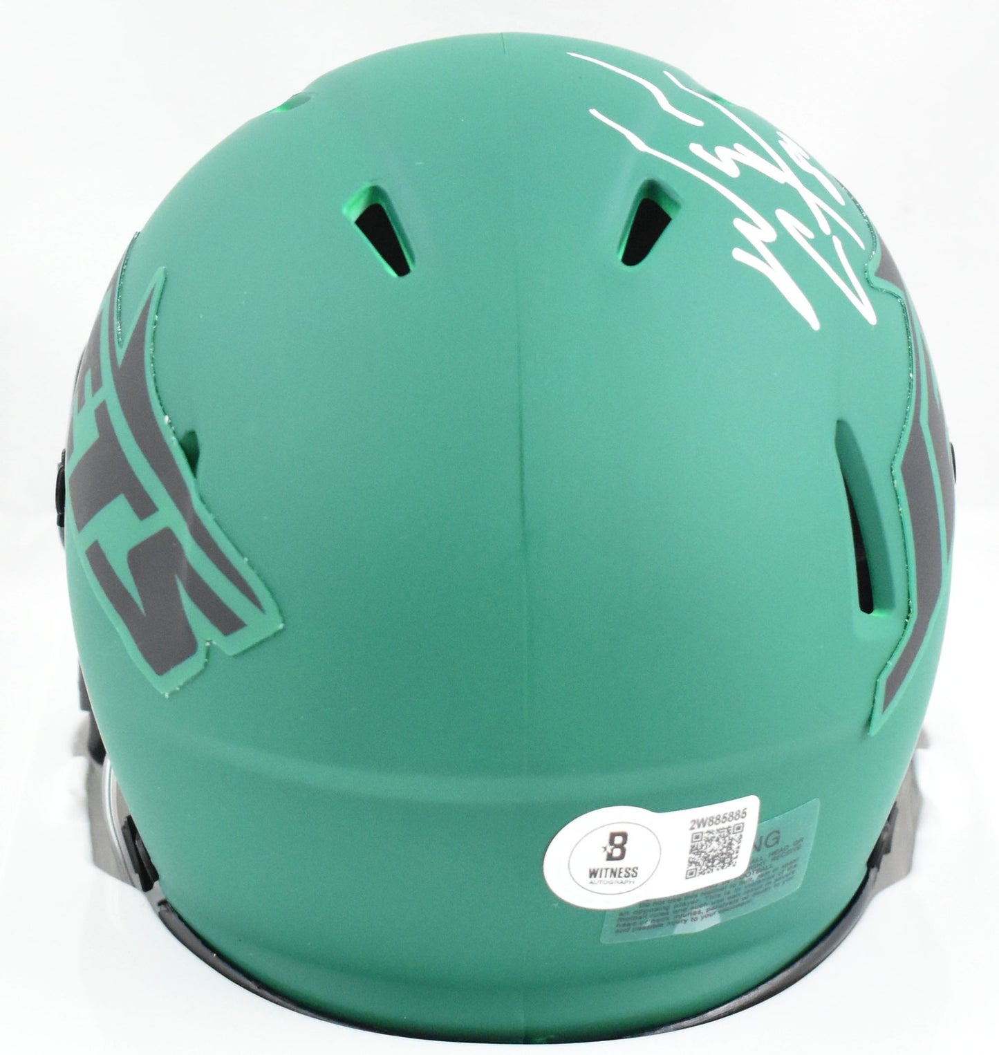 Wayne Chrebet Signed New York Jets Rave Speed Mini Helmet