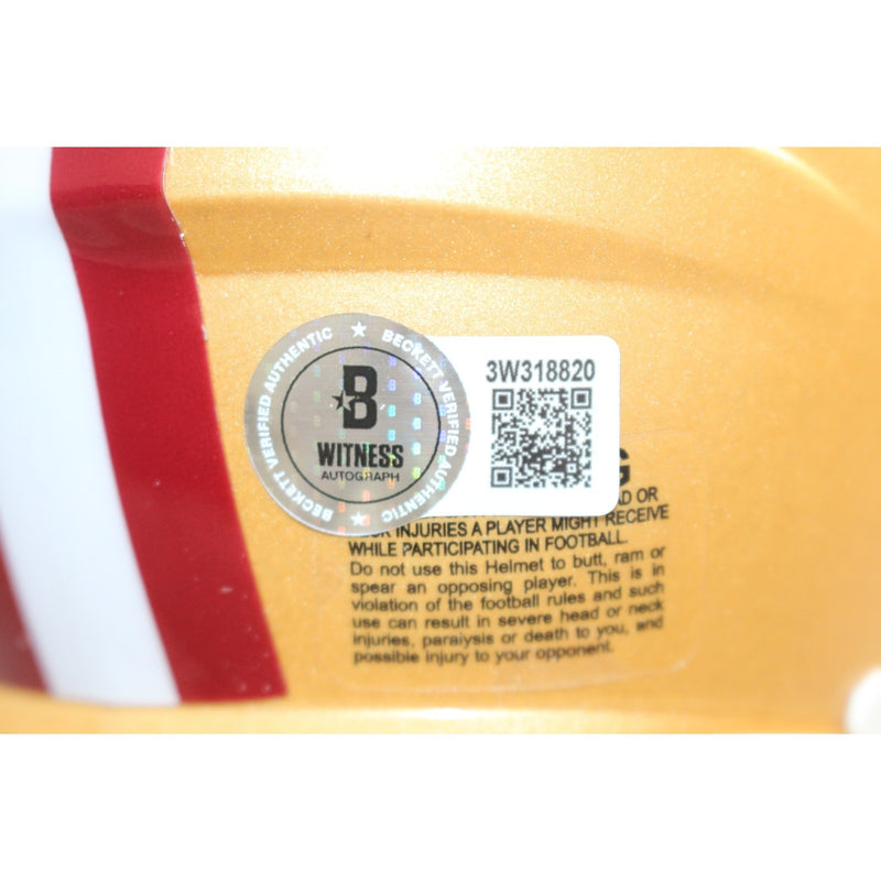 Patrick Willis & NaVorro Bowman Signed San Francisco 49ers Mini Helmet