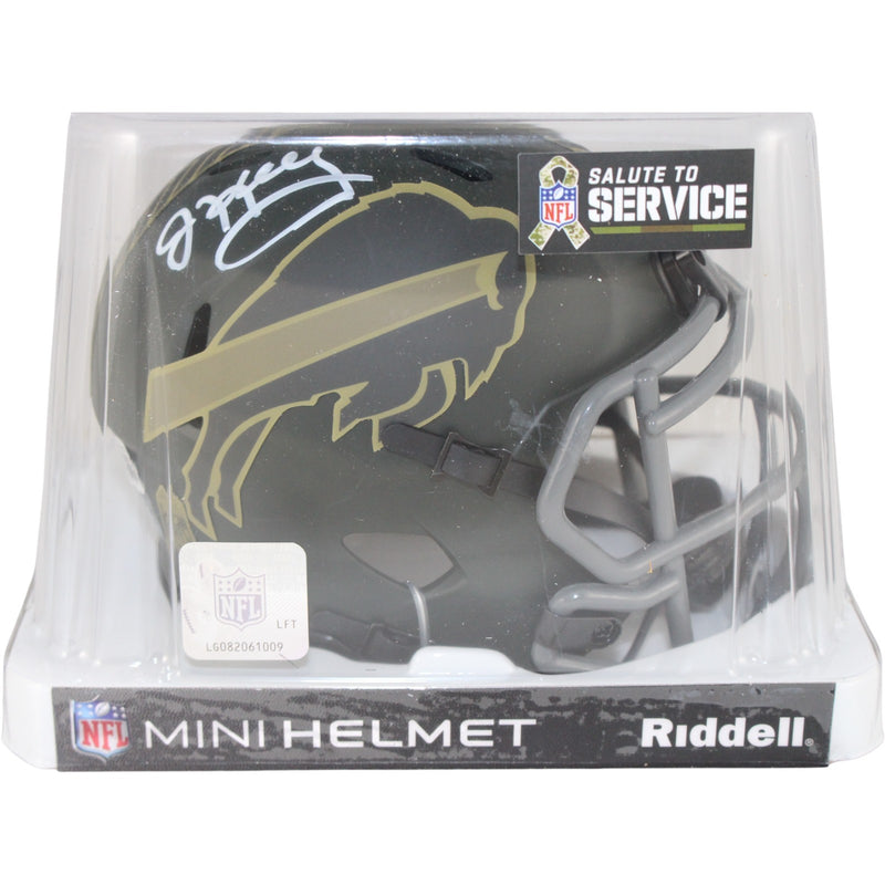 Jim Kelly Signed Buffalo Bills 2025 Salute to Service Mini Helmet