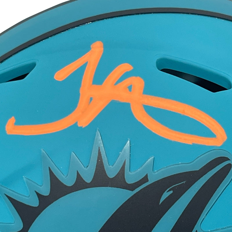Tyreek Hill Signed Miami Dolphins Rave Alternate Mini Helmet (BAS Witness)