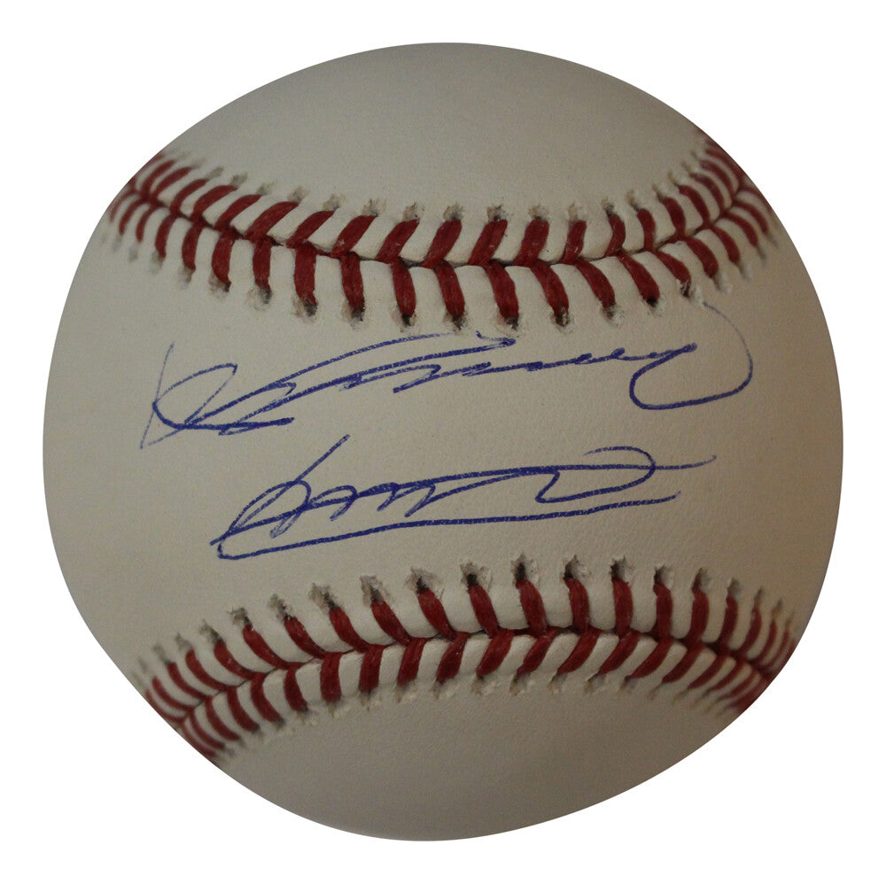 Vladimir Guerrero Jr & Sr Autographed Official Major League Baseball JSA
