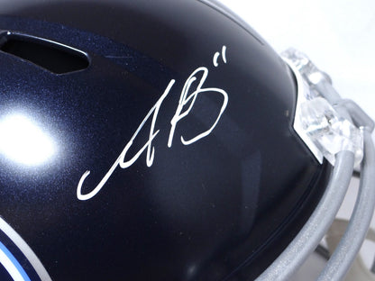 AJ Brown Autographed Tennessee Titans Full Size Speed Helmet