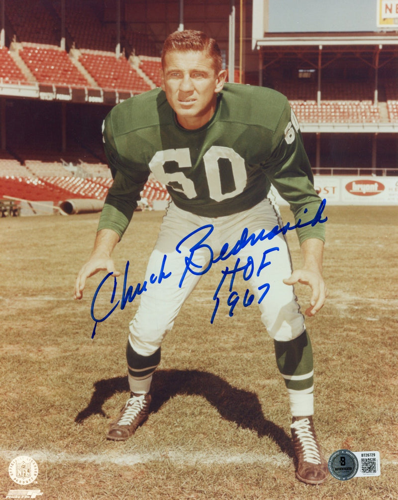 Chuck Bednarik Autographed Philadelphia Eagles 8x10 Photo