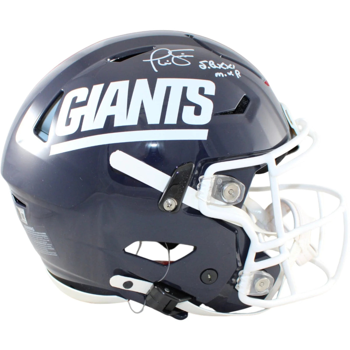 Phil Simms Signed New York Giants Authentic SpeedFlex Throwback Helmet SB XXI MVP