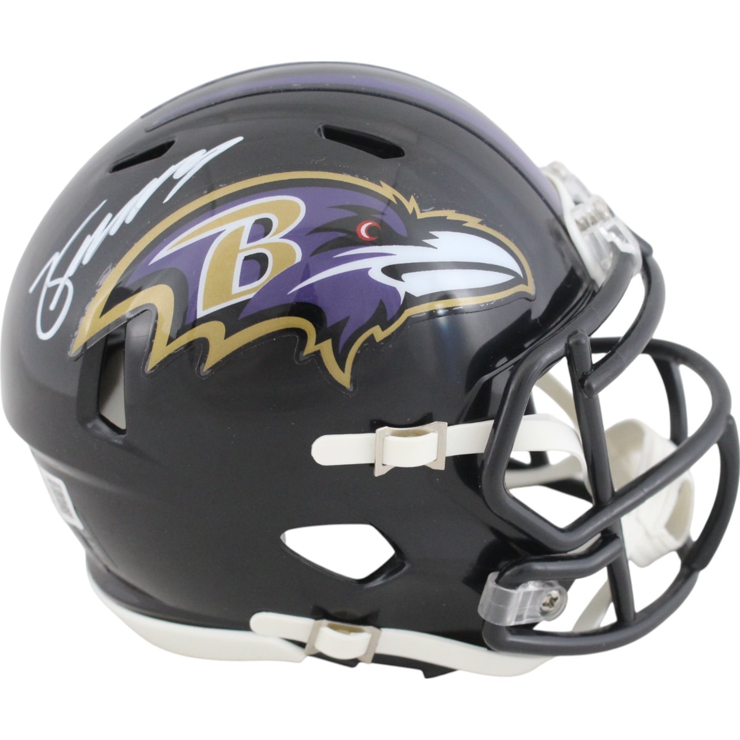 Zay Flowers Baltimore Ravens Autographed Mini Helmet
