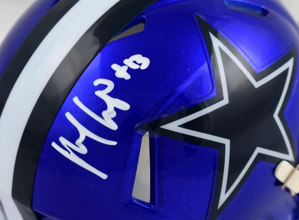 Michael Gallup Signed Dallas Cowboys Flash Speed Mini Helmet