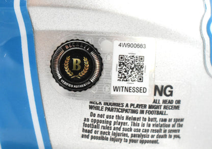 Isaac TeSlaa Autographed Detroit Lions Speed Mini Helmet