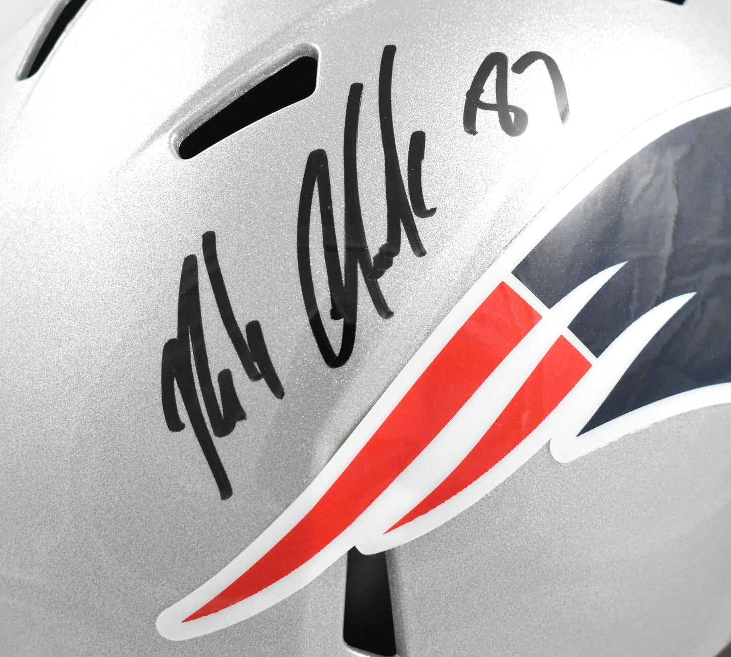 Rob Gronkowski Autographed New England Patriots Full Size Speed Helmet
