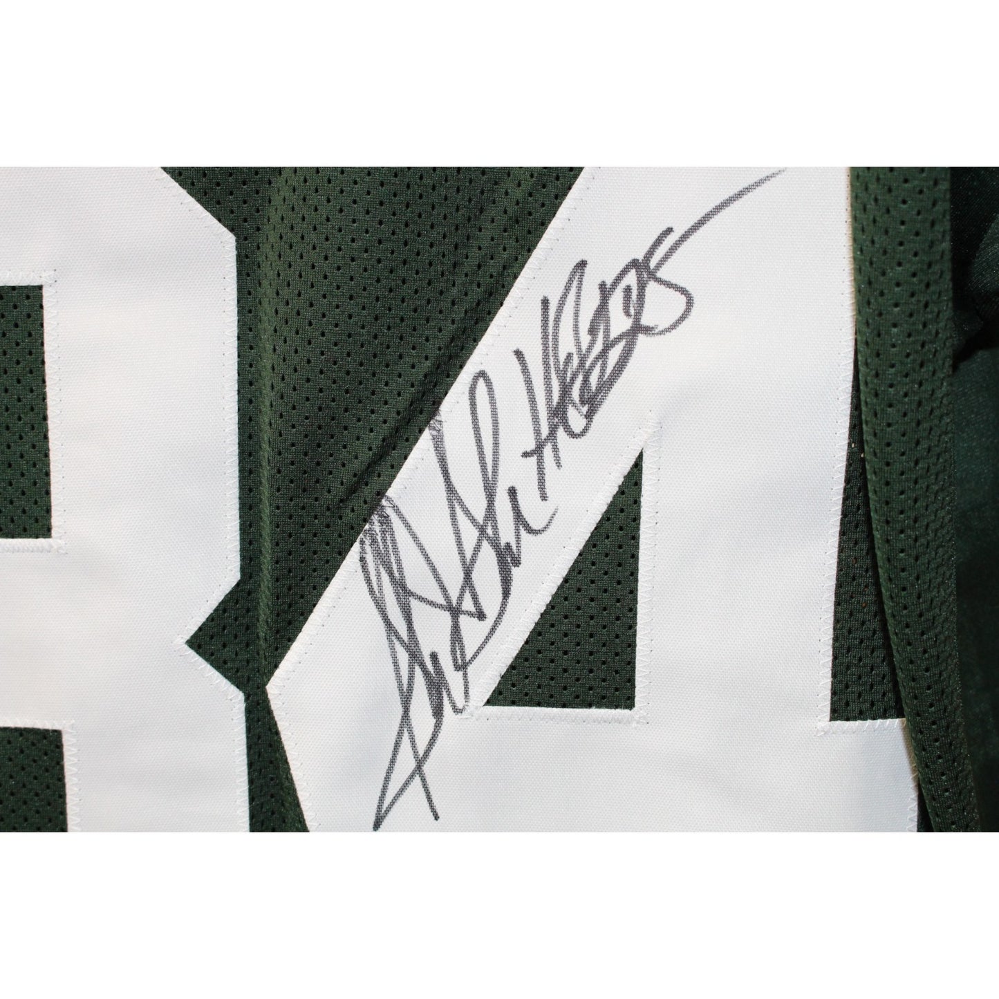 Sterling Sharpe Autographed Custom Football Jersey (HOF Inscription)