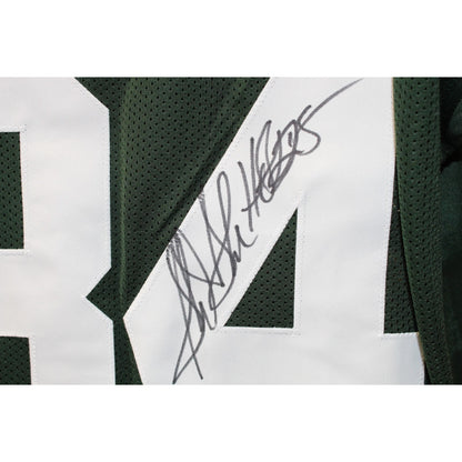 Sterling Sharpe Autographed Custom Football Jersey (HOF Inscription)