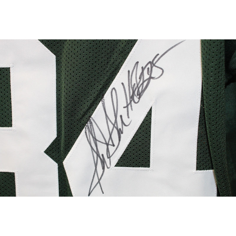Sterling Sharpe Autographed Custom Football Jersey (HOF Inscription)