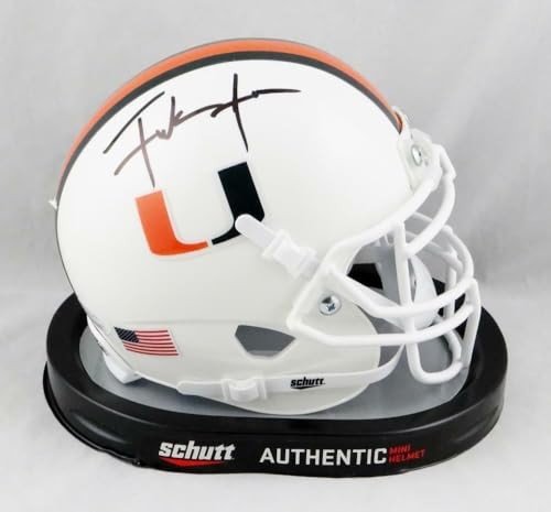 Frank Gore Signed Miami Hurricanes Mini Helmet
