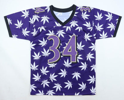 Ricky Williams Signed Baltimore Ravens Custom Weed Pattern Jersey