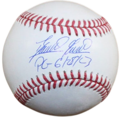 Domingo German Signed New York Yankees OML Baseball "PG" Inscription