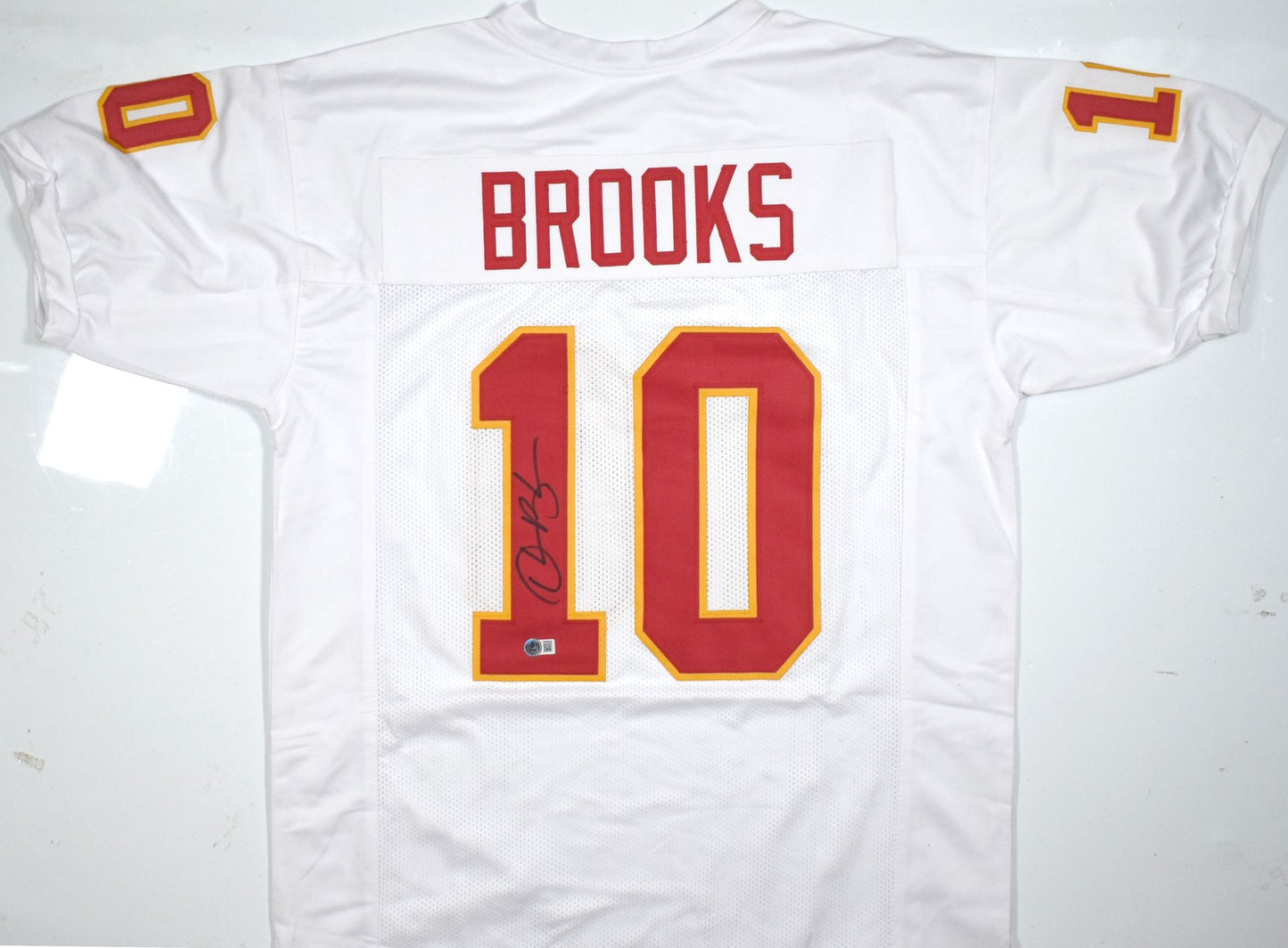 Derrick Brooks Autographed White Custom College Jersey