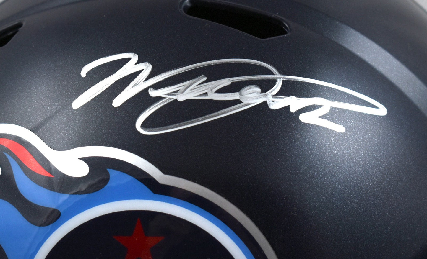 Will Levis Signed Tennessee Titans Full Size Speed Helmet - Silver Edition