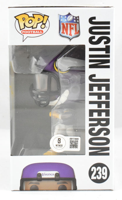 Justin Jefferson Autographed Minnesota Vikings Funko Pop #239