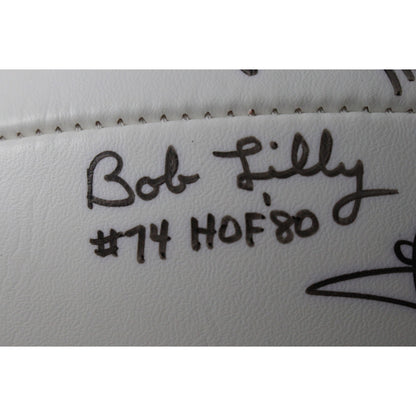 Butkus, Dorsett & More Multi-Signed NFL Hall of Fame Logo Football