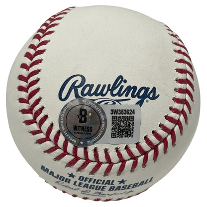 Jim Kaat Signed Retirement Logo Official MLB Baseball (Beckett BAS)